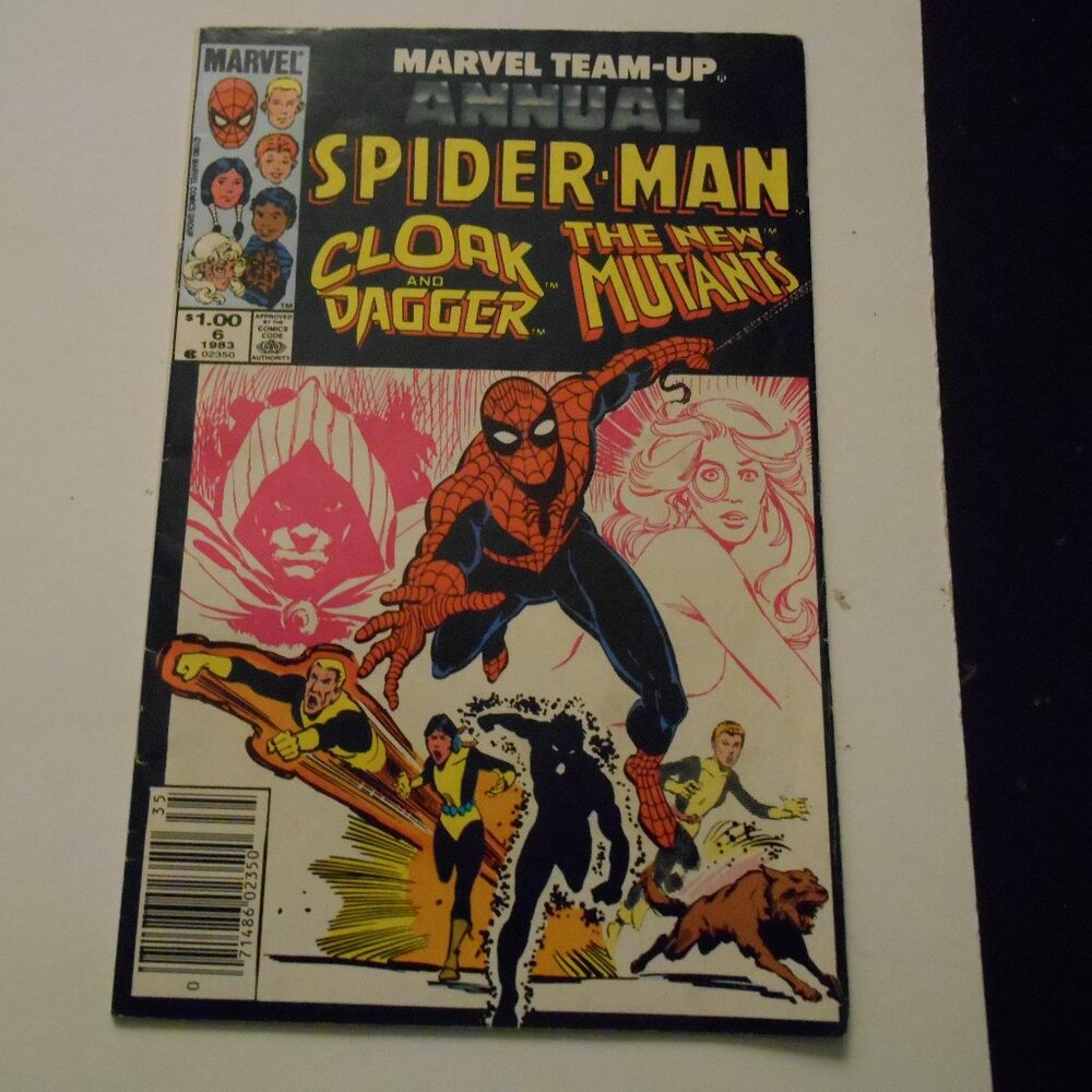 MARVEL TEAMUP ANNUAL # 6 SPIDERMAN CLOAK AND DAGGER NEW MUTANTS BY BILL MALTIO